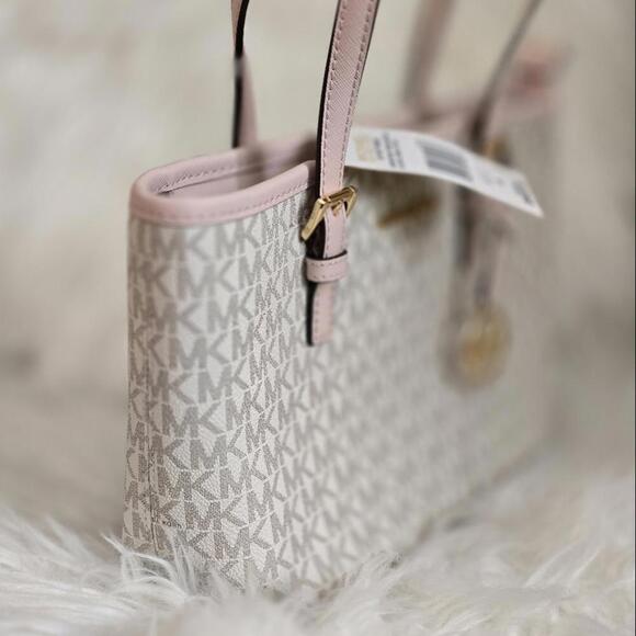 Michael Kors Pink and Cream Tote Bag - Picture 2 of 6